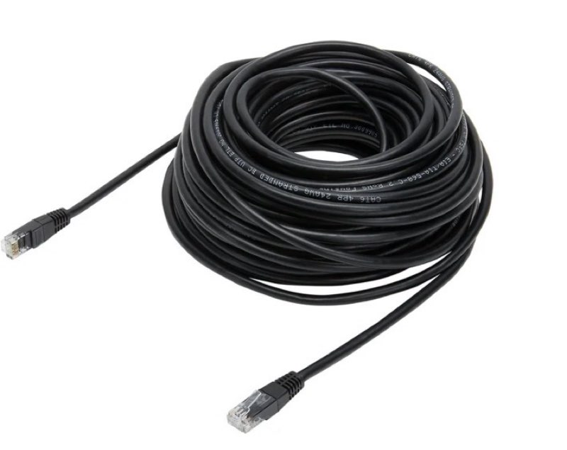 onn 75' cat6 networking cable, black
