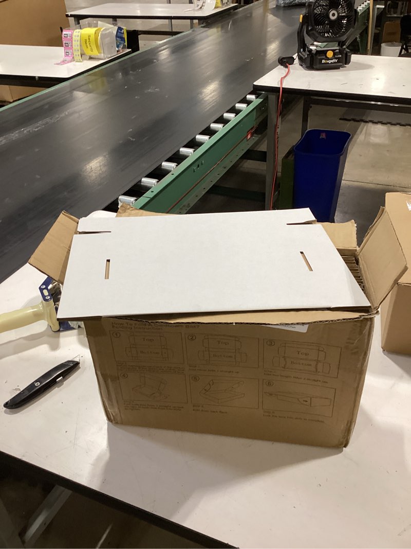 Condition photo showing Good Condition for horlimer 11x8x2 inches shipping boxes set of 25, white corrugated cardboard box literature mailer 11" x 8" x 2" white