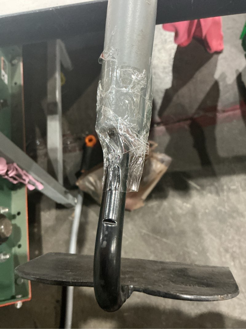Condition photo showing As Is for craftsman 54-in fiberglass-handle garden hoe