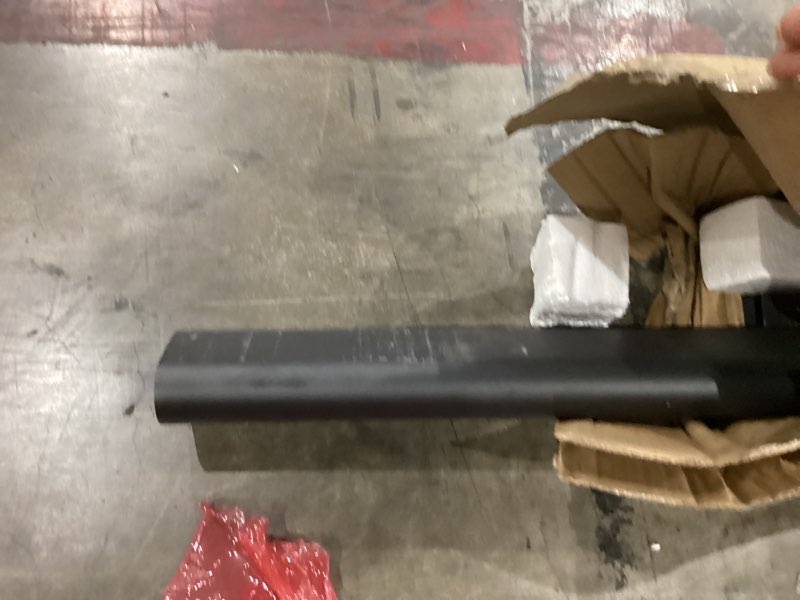 Condition photo showing As Is for 12ft stair railing indoor, black mental wall mounted handrail for stairs, 500lbs load capacity industrial pipe hand rails for indoor stairs/outdoor use/home/loft/porch/deck, rust-resistant (iron 12ft)