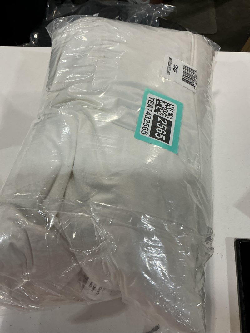 Condition photo showing As Is for premium feather pillow insert, 12x20, no color