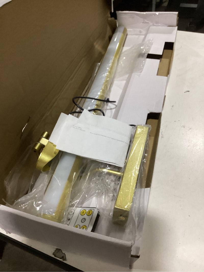 Condition photo showing Good Condition for 26" Wireless Picture Lights, Rechargeable Battery Art Display Light with Remote Control, Dimmable/Timer Off Dartboard Light, 3 Lighting Modes Full Metal Painting Display Lights (Gold-1 Pack)