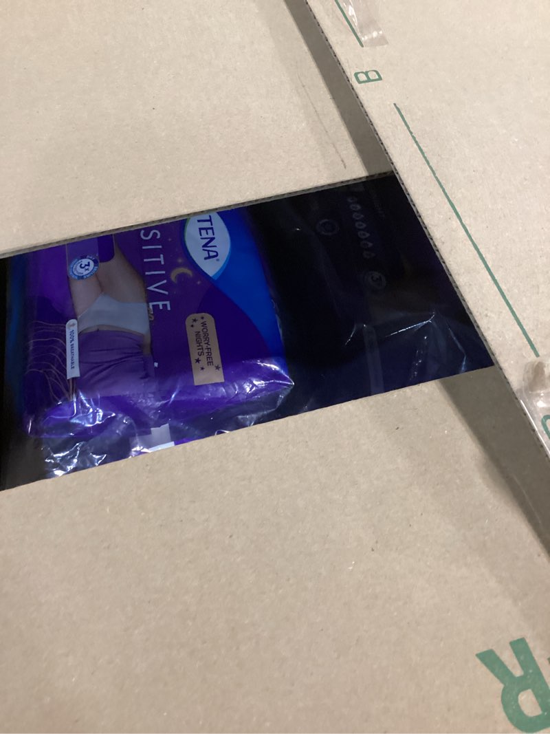 Condition photo showing New/Like New for tena sensitive care overnight incontinence underwear for women, bladder control and postpartum, xxl, 48 count (waist size 47in-66in) 2x-large 48