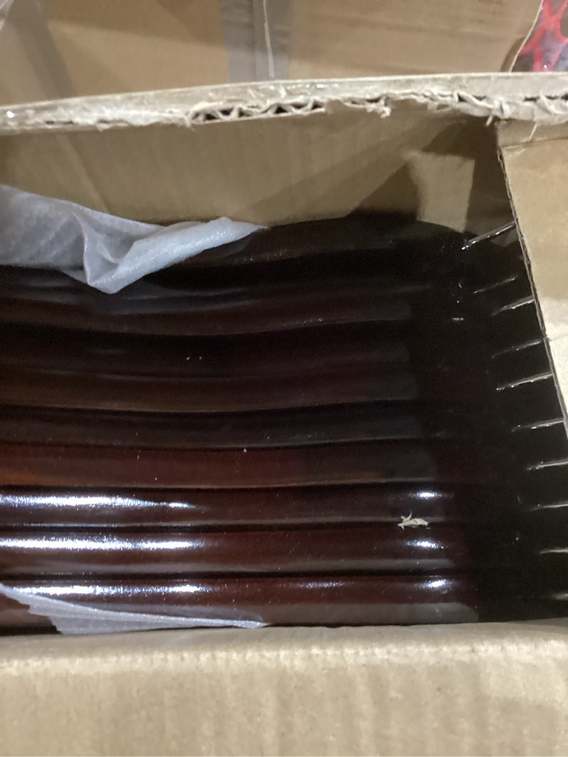 Condition photo showing As Is for JS HANGER Wooden Coat Hangers, 20 Pack High Grade 17.5 Inch Wood Suit Hangers with Non Slip Pant Bar - Extra Smooth and Splinter Free Walnut Finish