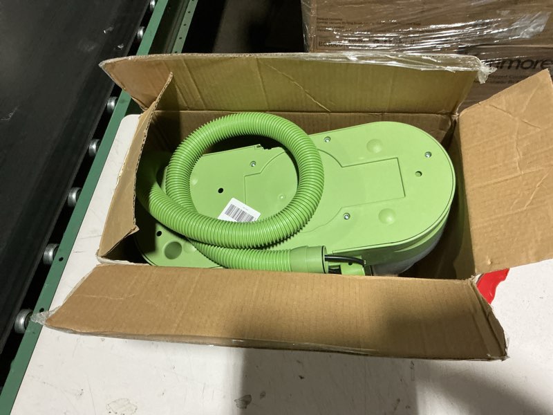 Condition photo showing As Is for bissell little green multi-purpose portable carpet and upholstery cleaner, car and auto detailer, with exclusive specialty tools, green, 1400b