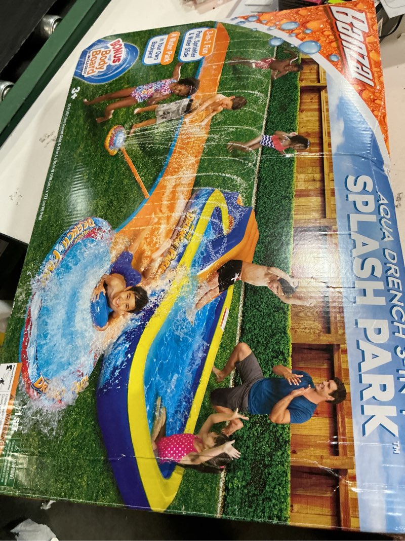 Condition photo showing Good Condition for banzai aqua drench 3-in-1 splash park for outdoor summer fun ages 3+