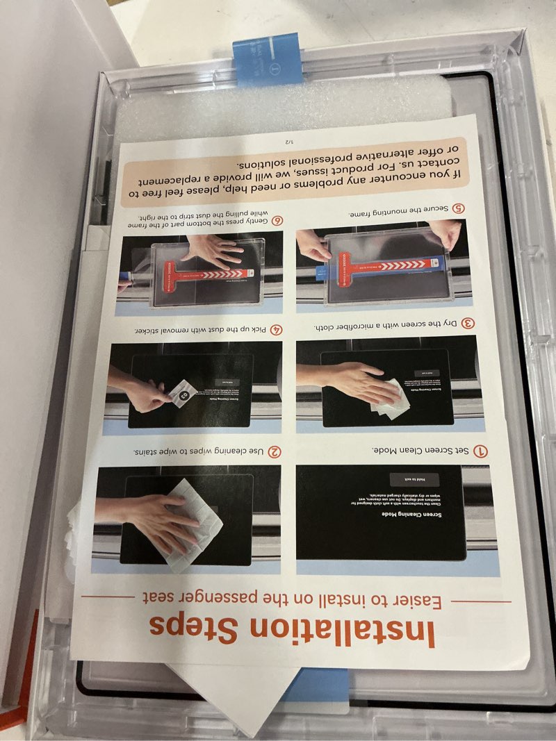 Condition photo showing New/Like New for for tesla model y 2025 2026 juniper& 2024-2026 model 3 highland matte screen protector - [no more glare& fingerprint] - mil-grade 9h+ tempered glass 15.4 dashboard - front& rear protector - [2-pack] new model y/3-matte 15.4 inch