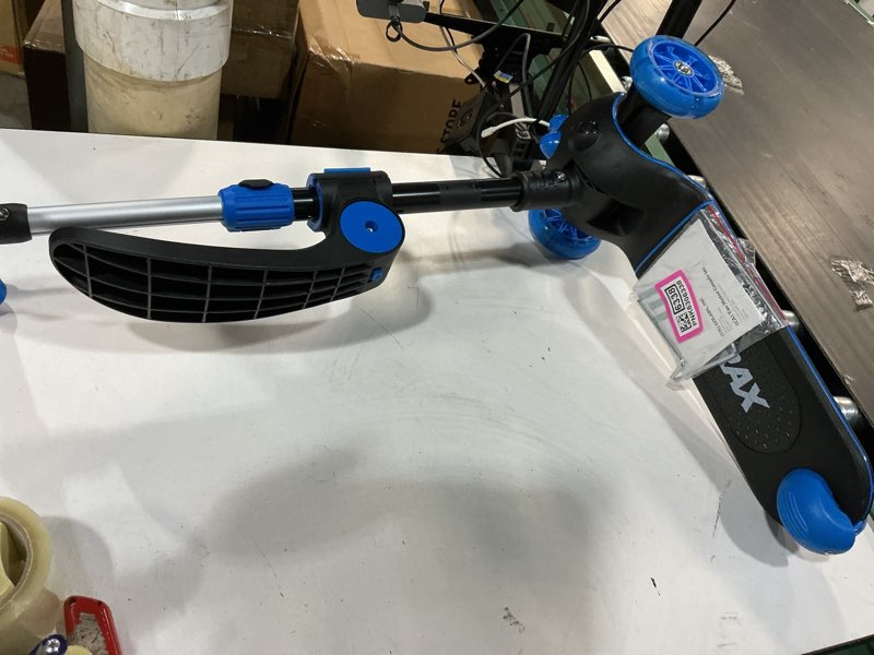 Condition photo showing Good Condition for gotrax ks3 pro folding kick scooter for kids, one key removable seat & 3 extra wide pu light-up wheels and anti-slip deck, adjustable height handlebar and lean-to-steer scooter for children aged 2-8 blue