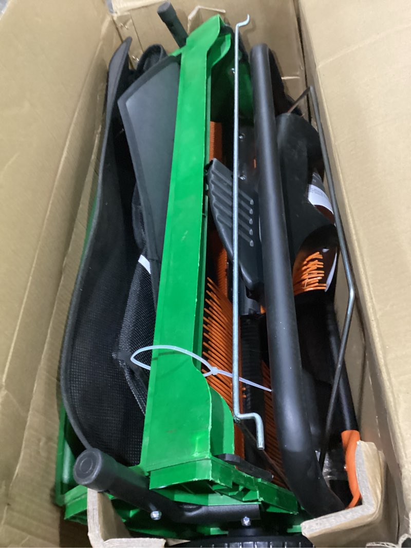 scotts outdoor power tools lsw70026s 26-inch push lawn sweeper, black/green