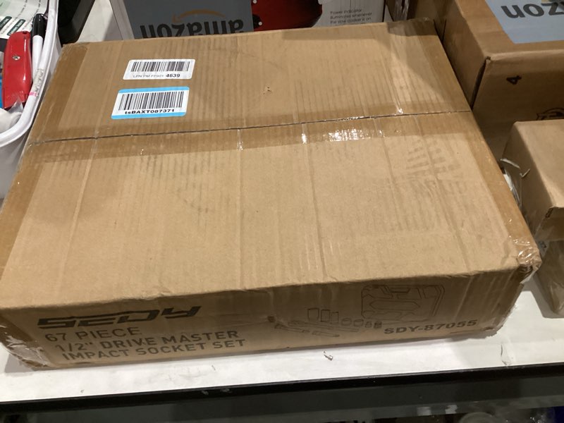 Condition photo showing New/Like New for Master 1/2" Drive Impact Socket Set, 67-Piece Standard & Deep Master Impact Socket Set SAE 3/8"-1-1/4" & Metric 8-24mm Socket Set with Ratched Hand, Extension Bar, Reducer, Impact Universal Joint?Cr-V 1/2"--New Version