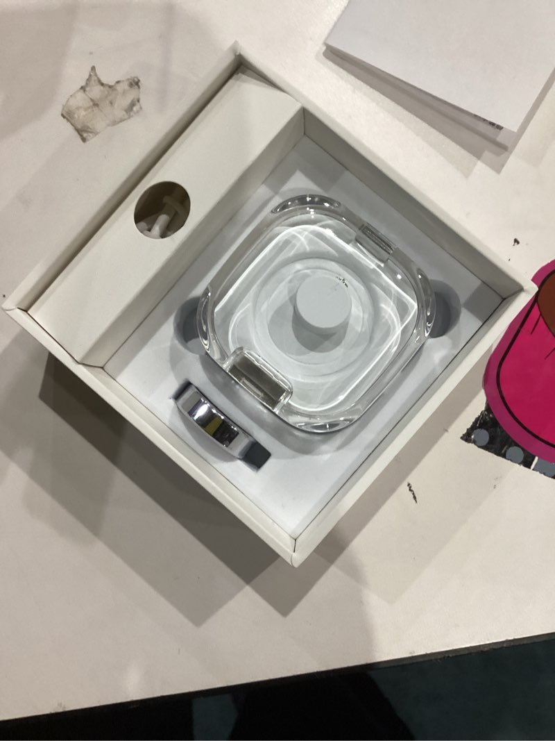 Condition photo showing Good Condition for Smart Ring for Women Men Fitness Ring with Step Counting, Heart Rate, Blood Oxygen, Pressure Monitoring, Sleep Monitoring, IP68 Waterproof for iPhone and Android, No Subscription Fee,Silver 8#