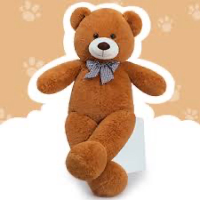 MaoGoLan Giant Brown Teddy Bear 4 Feet,Adorable and Cuddly Big Bear Stuffed Animal 47", Classic Tedd