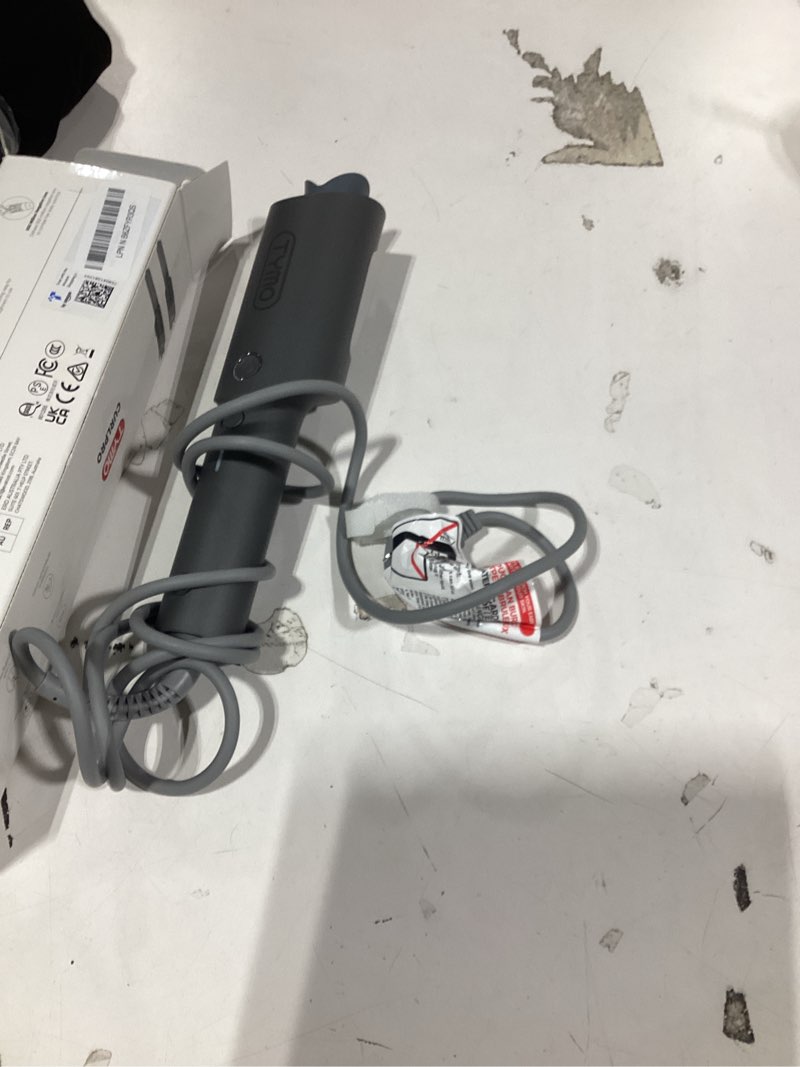 Condition photo showing Good Condition for TYMO Automatic Rotating Curling Iron - TYMO CURLPRO Beach Waves Curling Wand, Portable Hair Curler, 500 Million Ionic, Dual Voltage & Lightweight for Travel, Ceramic Coating, 1 Inch, Metallic Gray 1 inch Metallic Gray