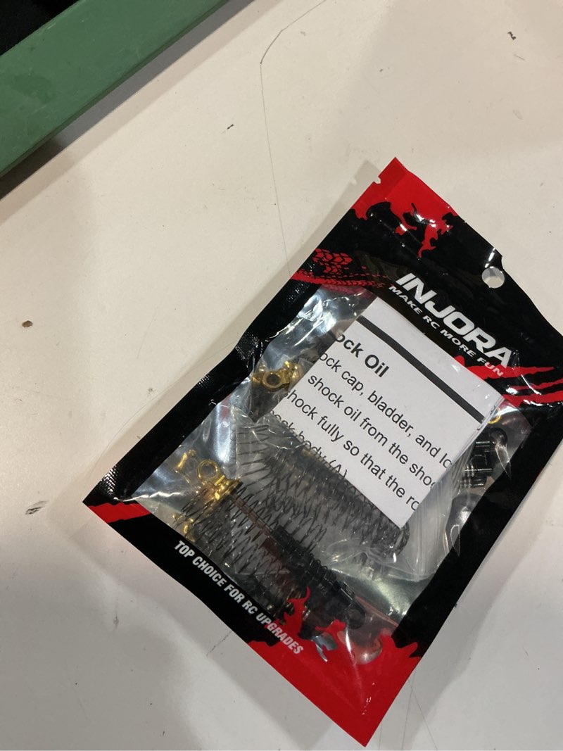 Condition photo showing New/Like New for injora brass & aluminium 59mm shocks- long threaded shock absorber oil damper for trx4m trx4mt 1/18 rc crawler upgrade