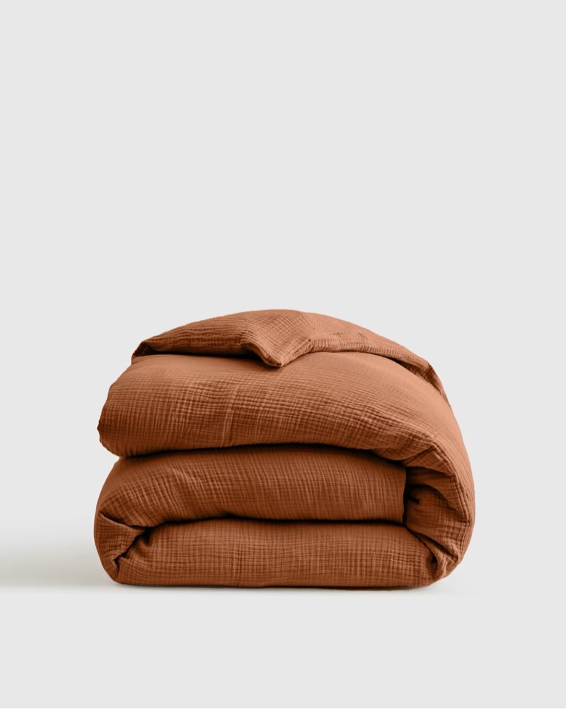 organic cotton gauze duvet cover