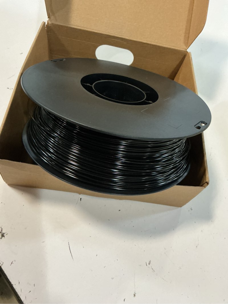 Condition photo showing Good Condition for soleyin petg 3d printer filament 1.75mm, neatly wound strong toughness filament, smooth glossy finish, 1 kg spool(2.2lbs) dimensional accuracy +/- 0.02mm, fit most fdm printers(black)