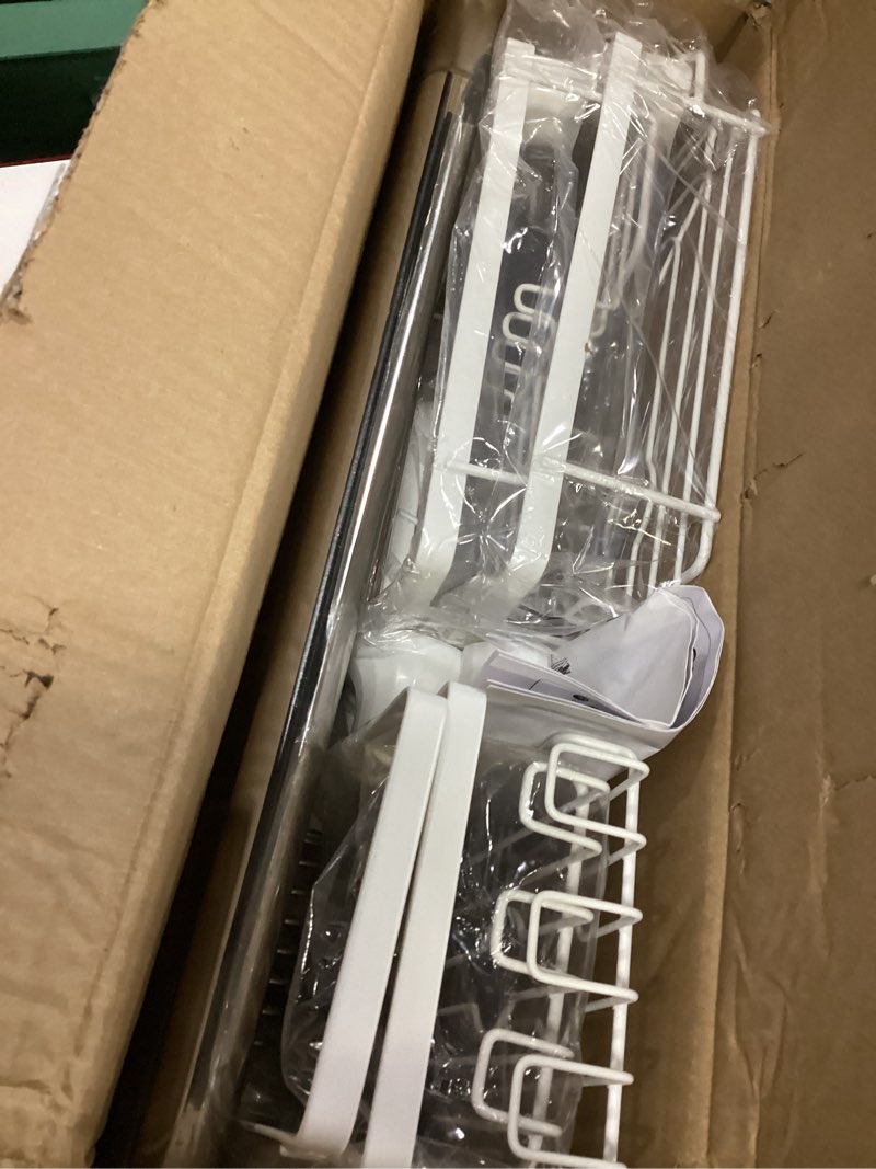 Condition photo showing Good Condition for shower caddy tension pole corner - stainless steel bathroom organizer white tension rod shower shelves for tub(22-114.2inch), renter friendly