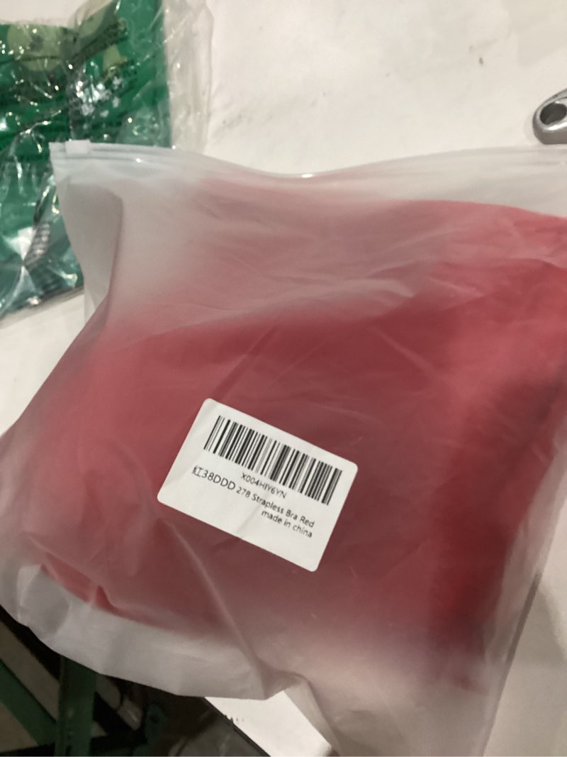 Condition photo showing New/Like New for Strapless Bra Longline 38DDD Red