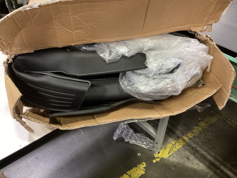 Condition photo showing As Is for Floor Mats Custom for Jeep Grand Cherokee L 2021-2025 Captain Chair(Only for 6-Seater w/o 2nd Row Armrest) TPE All Weather Cargo Liner with Backrest Mat & Door Sill Guards Accessories, Black