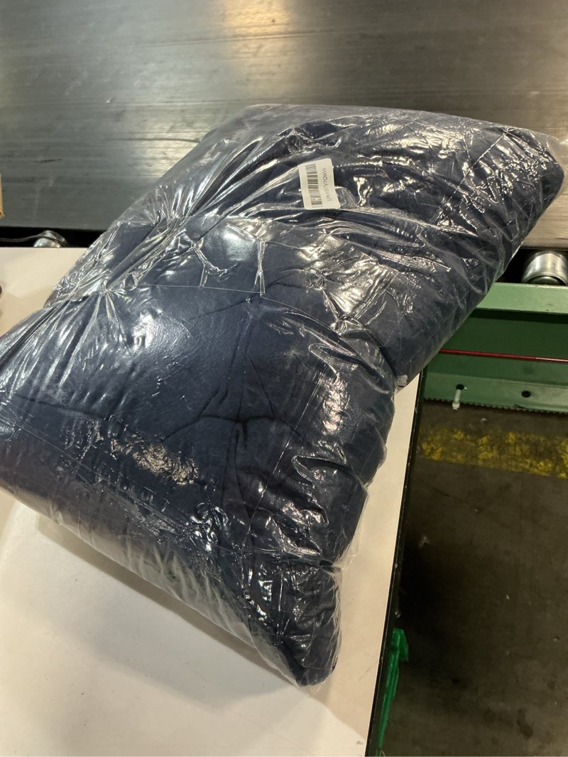 Condition photo showing Good Condition for cosybay down alternative comforter (blue/grey, full) - all season soft quilted full size bed comforter - duvet insert with corner tabs -winter summer warm fluffy, 82x86 inches full blue/grey