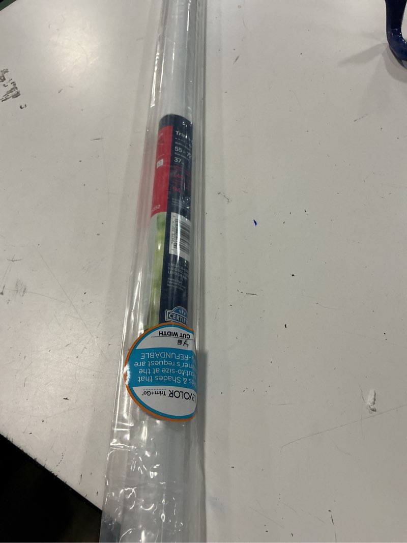 Condition photo showing Good Condition for levolor roller shade - light filter - vinyl - 55-in x 72-in - white 2043270