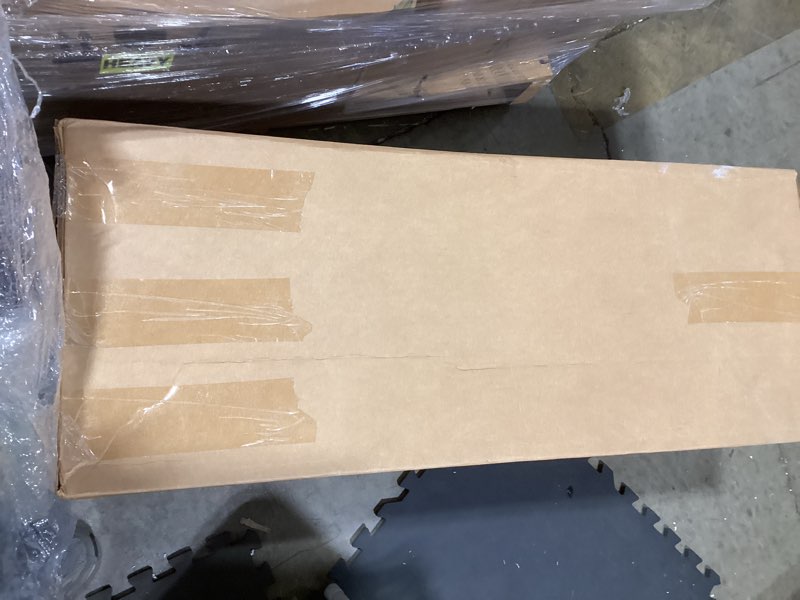 Condition photo showing As Is for elevated dog bed 37?" × 28?"×7?”,raised wooden dog bed frame and mattress for large pets up to 80lbs walnut wood 37?" x 28?" x 7?", l_up to 80 lbs
