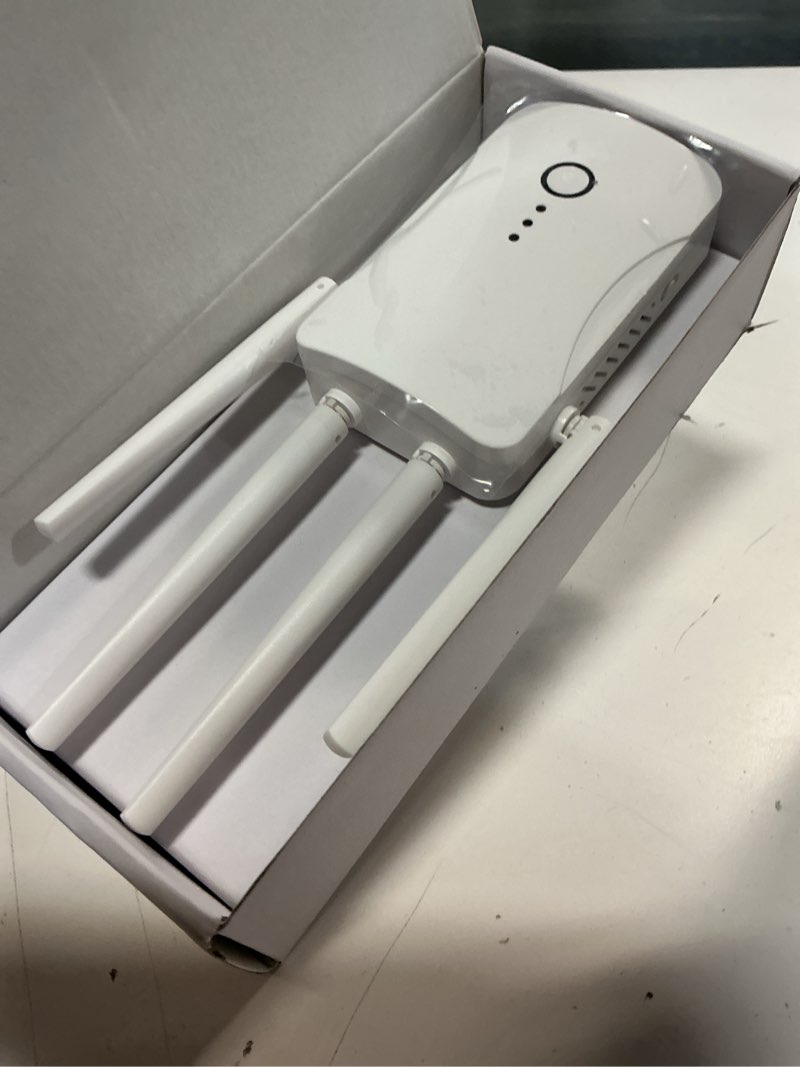 Condition photo showing Good Condition for 2026 wifi extender signal booster - 2.4ghz 300mbps wifi booster for home, covers up to 10999 sq. ft, easy setup, ethernet port & access point, stable internet performance with 85+ devices?white?