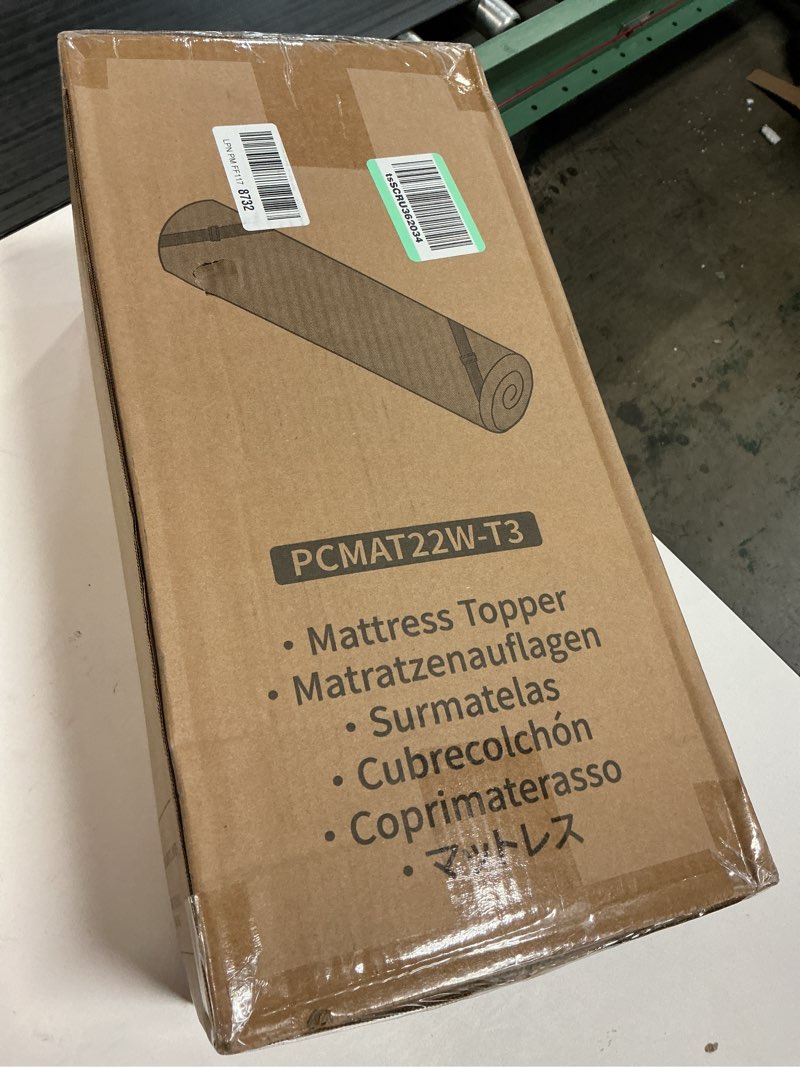 Condition photo showing New/Like New for perlecare firm mattress topper twin- 3 inch memory foam bed topper made with certipur-us® certified foam, mattress pad with cooling bamboo cover, removable & washable, oeko-tex certified