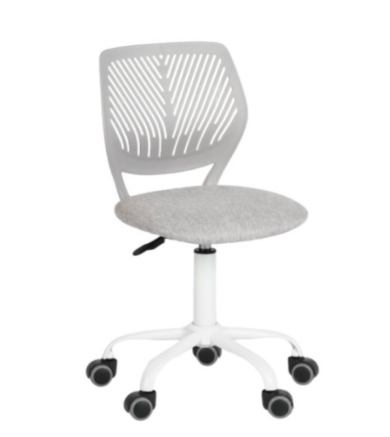 furniturer writing task chair for teens boys girls 360 rolling wheels fabric soft pad seat breathabl