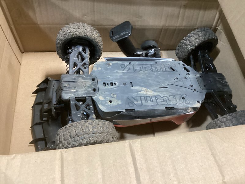 Condition photo showing As Is for ARRMA RC Car 1/8 Typhon 4X4 RTR Brushed Buggy, Red (Battery and Charger Not Included), ARA4206V4T3