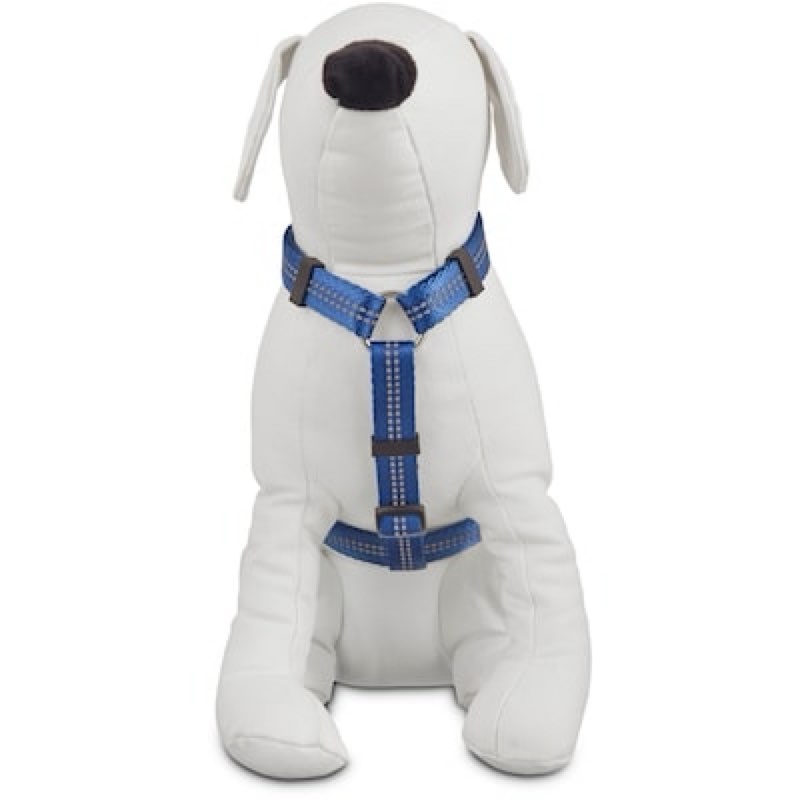 youly reflective blue dog harness , medium