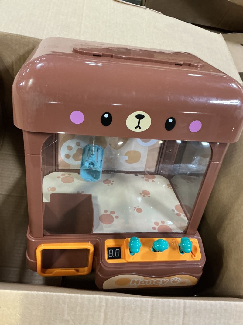 Condition photo showing Good Condition for Large Claw Machine for Kids Adults with Prizes, Adjustable Sound & Light, Mini Vending Machine for Girls Boys, Electronic Arcade Crane Game, Candy Dispenser Toy for Party Birthday Gifts, Bear