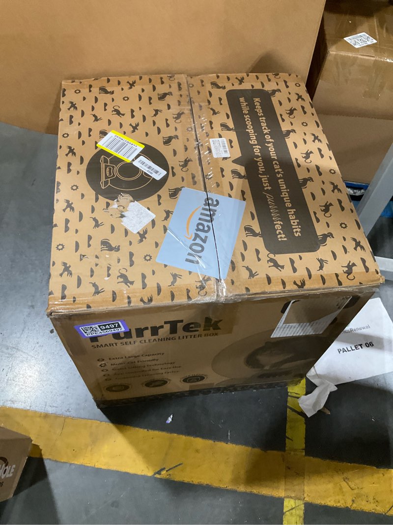 Condition photo showing New/Like New for PetCove Self Cleaning Automatic Litter Box for Multi cat - XL Capacity/Quiet Operation/Odor Control/Anti-Pinch Safety/Easy App Control with Ultra Fast 5 GHz Wi-Fi - Includes Litter Bag Liners White 3