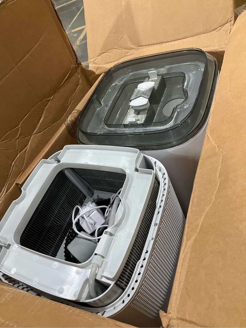 Condition photo showing As Is for LEVOIT Superior 6000S Smart Evaporative Humidifiers for Home Whole House up to 3000ft², 6 Gal, Last 72-Hour, Premium Filter, Dry Mode, Wheels & Water Fill Hose & Foldable Storage - Quiet Sleep Mode Evaporative Humidifier 23L