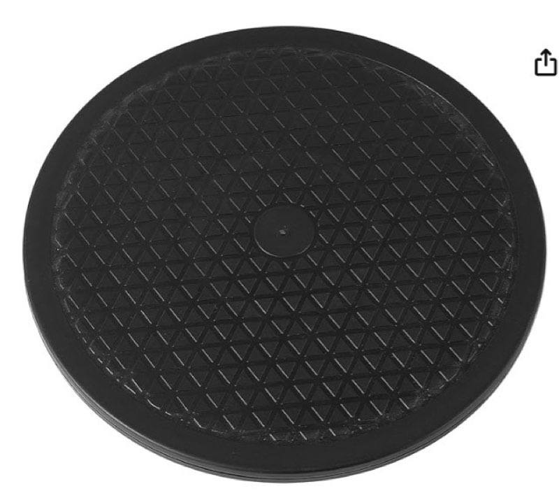 12 inch heavy duty rotating swivel stand - lazy susan with steel ball bearings for model base/rotating plants/crafts stand monitor/tv/monitors/potted plants (360? rotation)