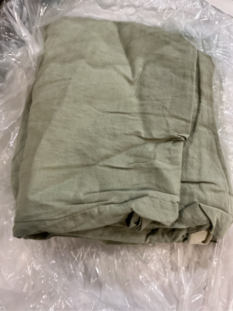 Condition photo showing Good Condition for european linen duvet cover, king/cal king, willowleaf