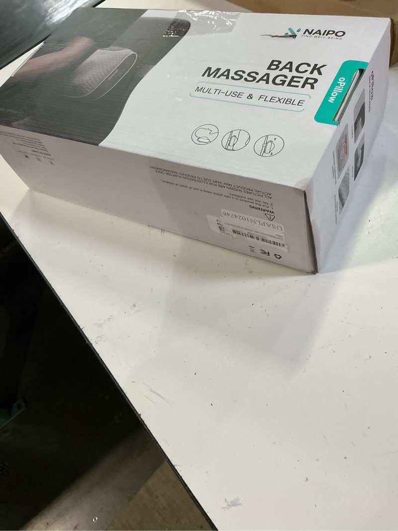 Condition photo showing New/Like New for naipo back massager pillow back massager multi-use & flexiblemaddage (multi-use & flexible)