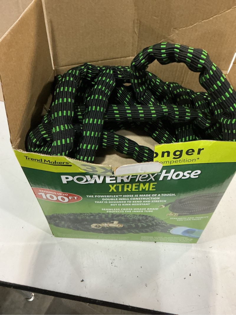 Condition photo showing As Is for flex-able hose flex-able xtreme hose 100ft - kink free, expandable, heavy duty, green