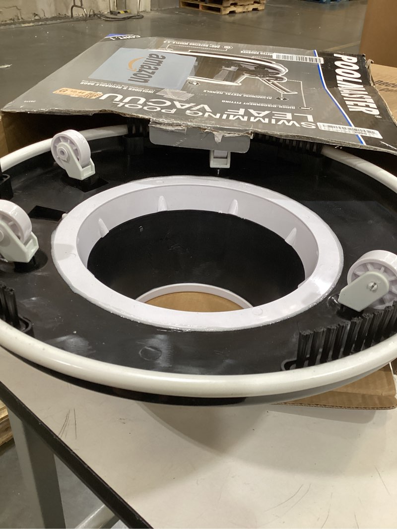 Condition photo showing As Is for poolmaster 28316 swimming pool leaf vacuum, premier collection