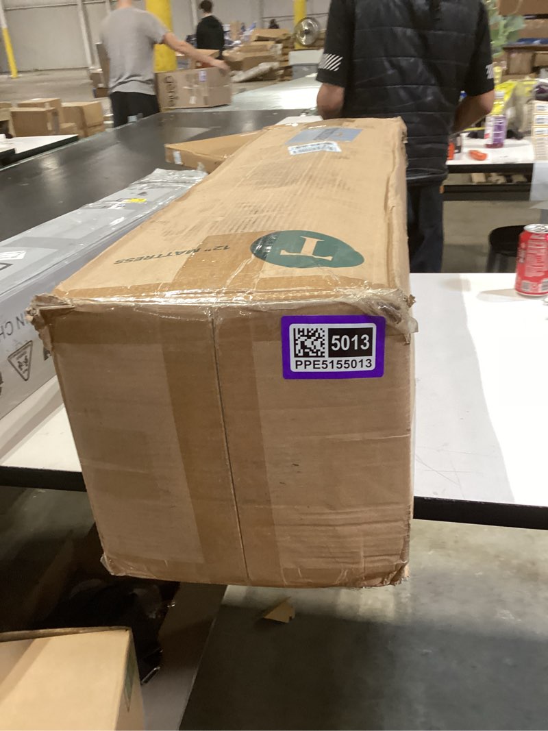Condition photo showing New/Like New for zinus 12 inch green tea essential memory foam mattress [new version], twin, fiberglass free, medium feel, breathable airflow memory foam, certified safe foams & fabric, mattress in a box white twin 12" new small box