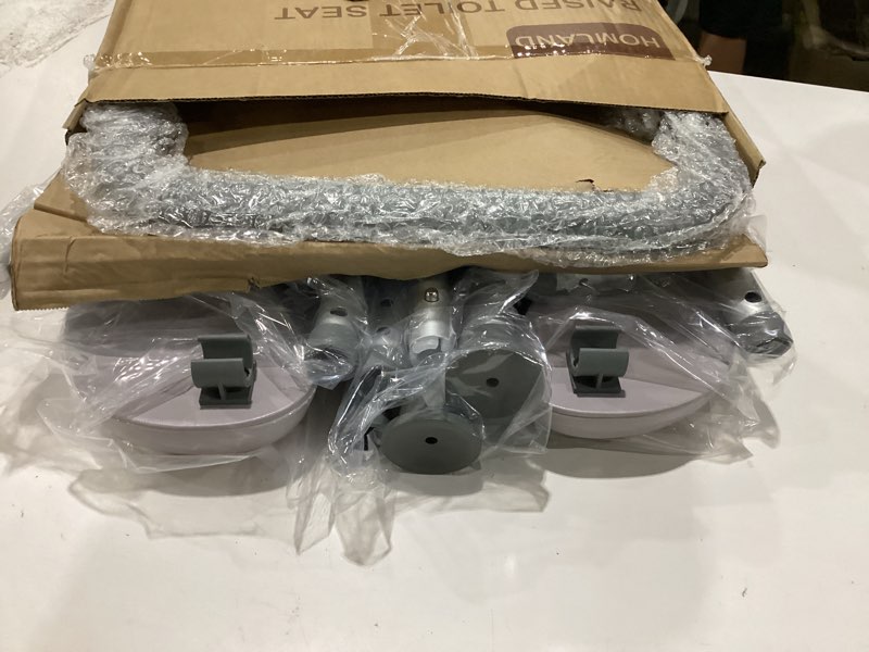 Condition photo showing Good Condition for homland raised toilet seat with handles, toilet seat riser for seniors with adjustable height & width, fsa/hsa eligible 400lb handicap elevated toilet seat for elderly, pregnant, fit any toilet