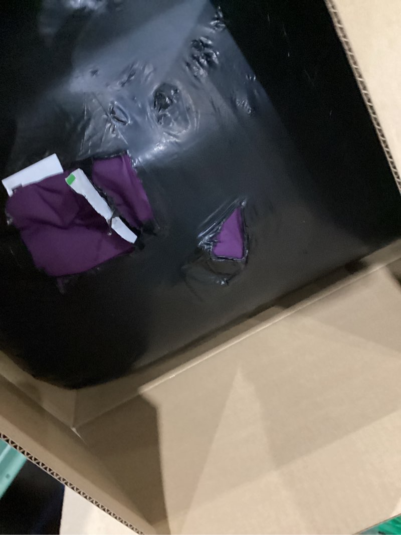 Condition photo showing As Is for UNIKOME Queen Comforter Set Purple - Ultra Soft Boho Pintuck Down Alternative Bedding Set for All Seasons, 3 Pieces Lightweight Warm Pinch Pleat Bed Set with Comforter, 2 Pillowcases 09 Purple Queen(92"x88")