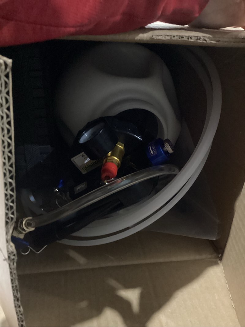 Condition photo showing As Is for VEVOR Transmission Fluid Pump 2 Way ATF Refill System Dispenser, Oil and Liquid Extractor 10 Liter Large Capacity, Automatic Transmission Fluid Pump Tool Set with 14 Pieces ATF Filler Adapters