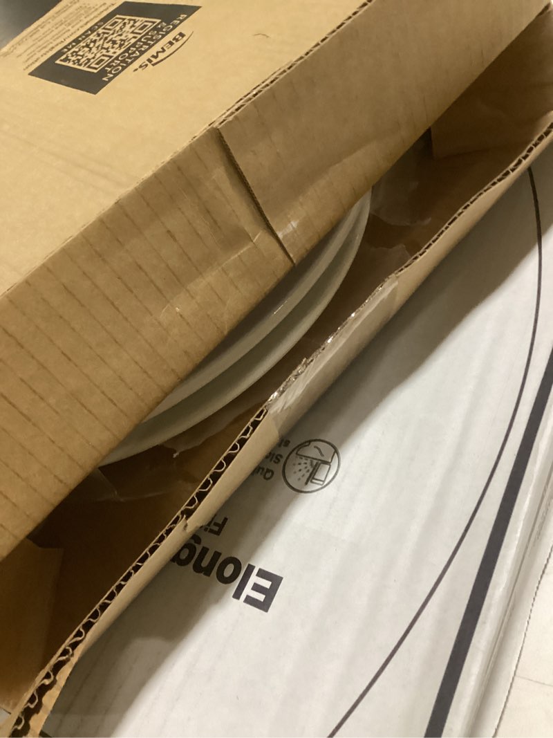 Condition photo showing Good Condition for Mayfair Cassel Slow Close Toilet Seat, Easy Clean, Non Slip Premium Wood Seat, Easy Install, Made in USA, Round, White