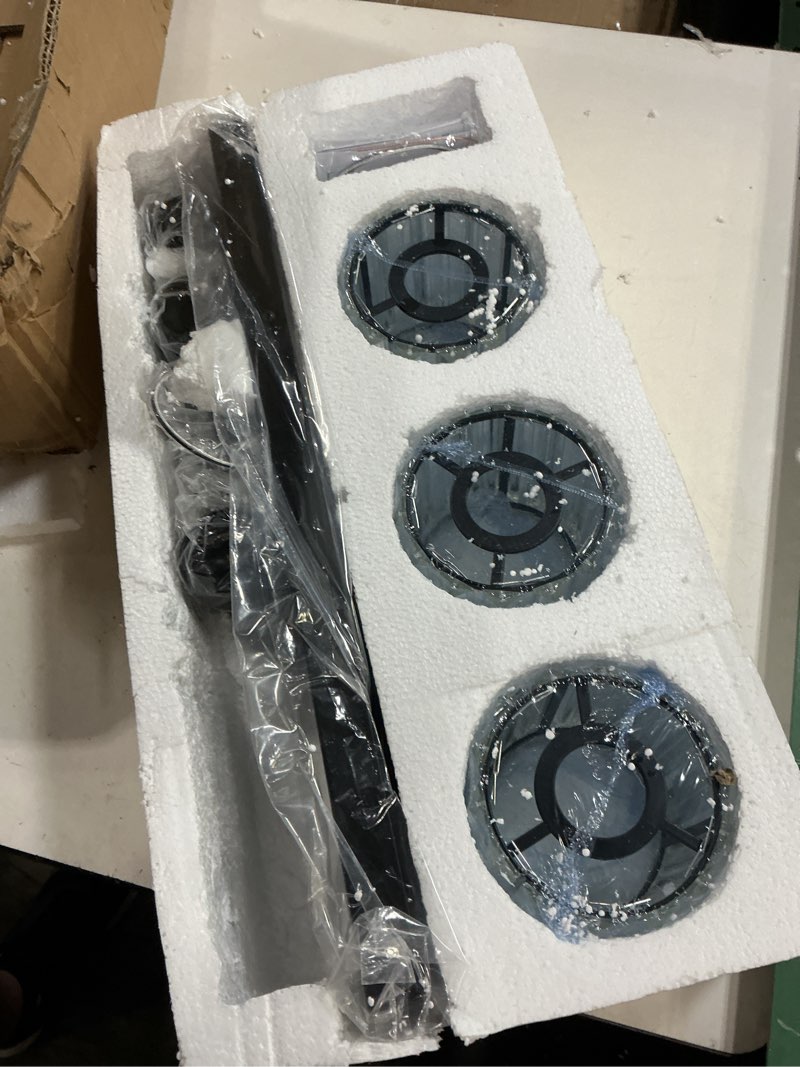 Condition photo showing New/Like New for black crystal bathroom vanity lights, modern 3-lights bathroom lighting fixtures over mirror, crystal wall lighting with round shade black-round shade 3-light