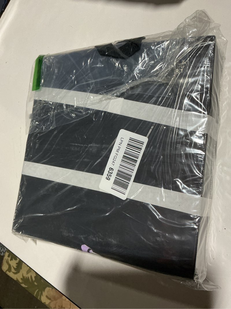 Condition photo showing As Is for HUAPRINT Black Paper Bags with Handles,Gift Bags Bulk 12 Pack,10x10x10inch Large Square Size,Paper Shopping Bags, Kraft, Party, Favor, Birthday,Goody, Take-Out, Merchandise, Retail Bags 10x10x10 Inch (Pack of 12) Black