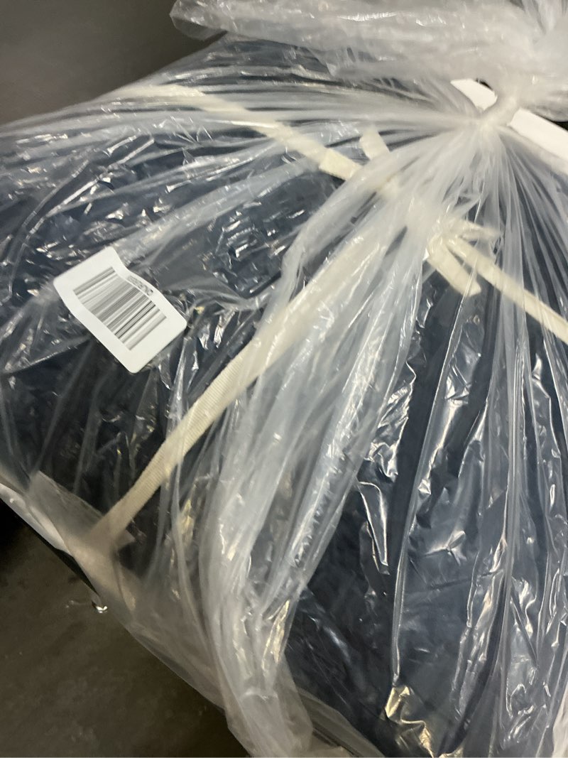 Condition photo showing Good Condition for european linen cotton stitch quilt, king/cal king, navy