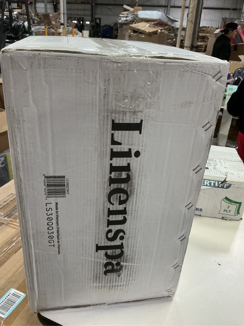 Condition photo showing New/Like New for LINENSPA Memory Foam Mattress Topper - 3 Inch Gel Infused Memory Foam - Plush Feel - Cooling and Pressure Relieving - CertiPUR Certified - Dorm Room Essentials - Queen Size