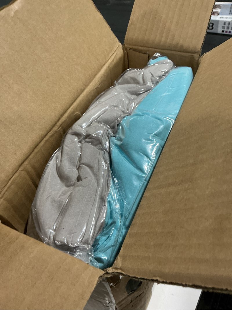 Condition photo showing Good Condition for hig reversible lightweight comforter - all season down alternative summer duvet insert blue quilted bedding comforter with corner tabs twin/twin xl size aqua blue/light grey aqua blue twin/twin xl