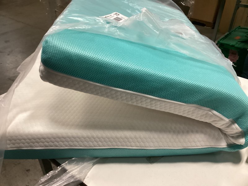 Condition photo showing Good Condition for TeQsli Crib Mattress, Memory Foam Toddler Mattress with Breathable Washable Cover, Standard Size Baby Mattresses for Crib: 52 x 27.6 x 4.5 Inch